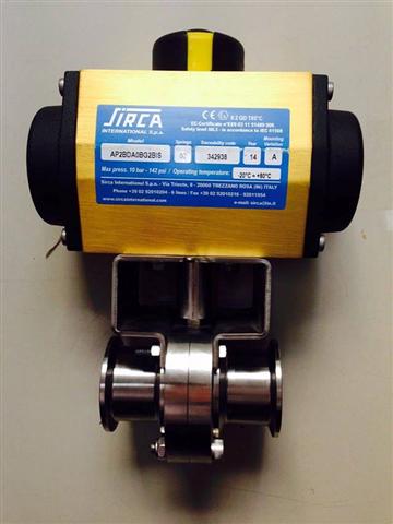 Sirca Actuator หัวขับลม ใช้งานร่วมกับ Ball valve Ferrule Butterfly valve ferrule clamp จาก อิตาลี ฟรีทั่วประเทศ 